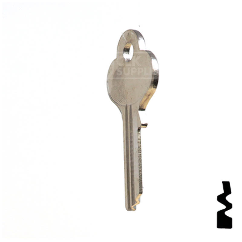 Uncut Key Blank | Eagle | 1014DX Residential-Commercial Key Ilco