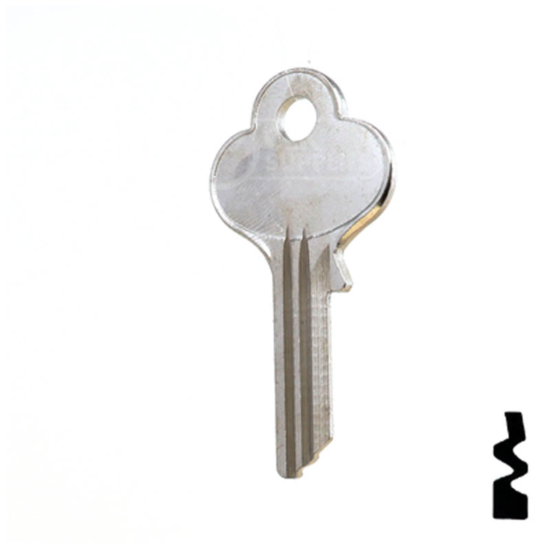 Uncut Key Blank | Eagle | 1014DX Residential-Commercial Key Ilco