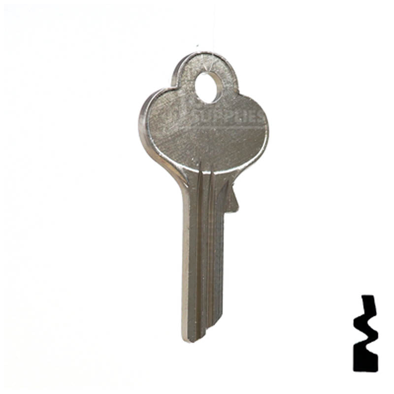 Uncut Key Blank | Eagle | 1014DX Residential-Commercial Key Ilco