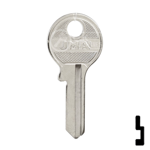 Uncut Key Blank | Emka Dirak | EMK-1 Residential-Commercial Key JMA USA