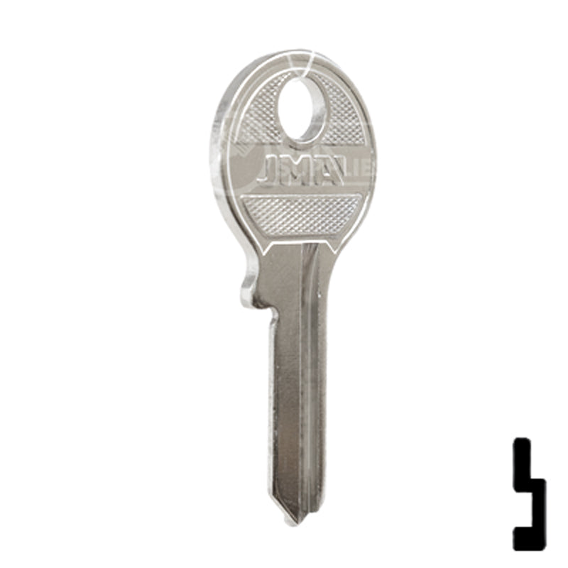 Uncut Key Blank | Emka Dirak | EMK-1 Residential-Commercial Key JMA USA