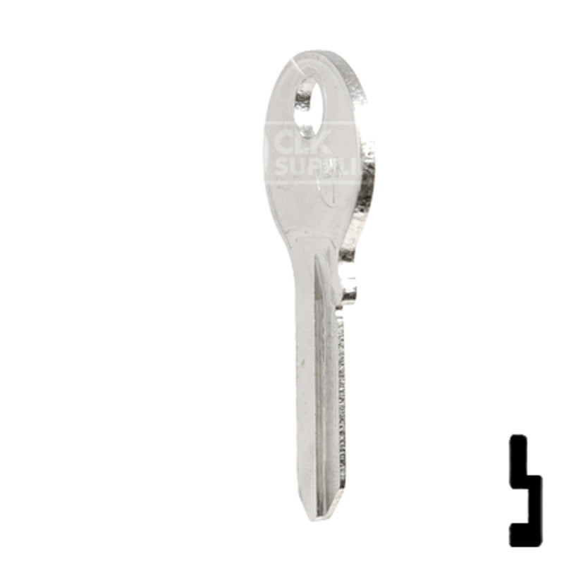 Uncut Key Blank | Emka Dirak | EMK-1 Residential-Commercial Key JMA USA