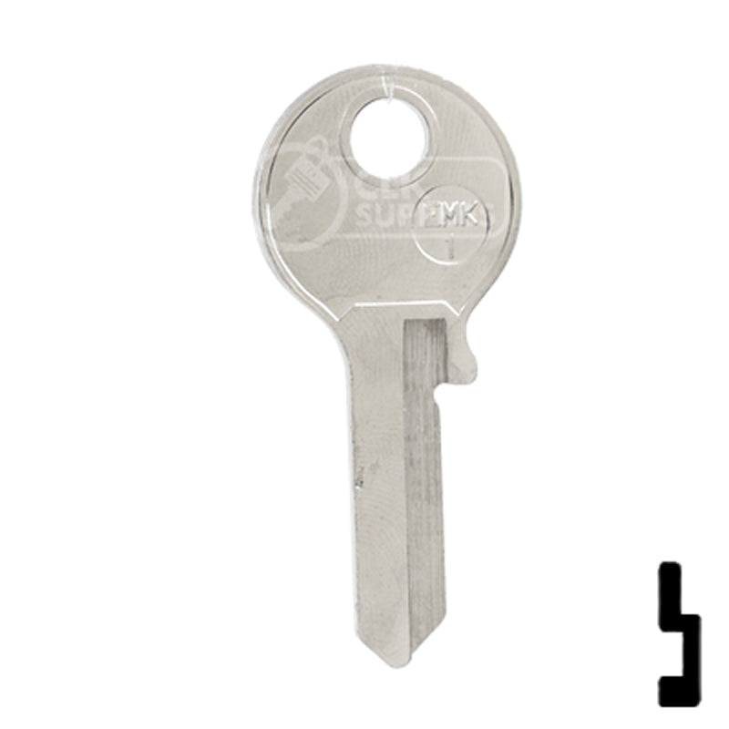 Uncut Key Blank | Emka Dirak | EMK-1 Residential-Commercial Key JMA USA