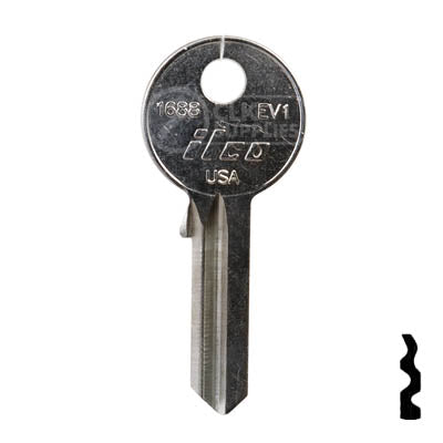 Uncut  Key Blank | Everbilt | 1688, EV1