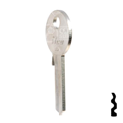 Uncut  Key Blank | Everbilt | 1688, EV1 Residential-Commercial Key Ilco