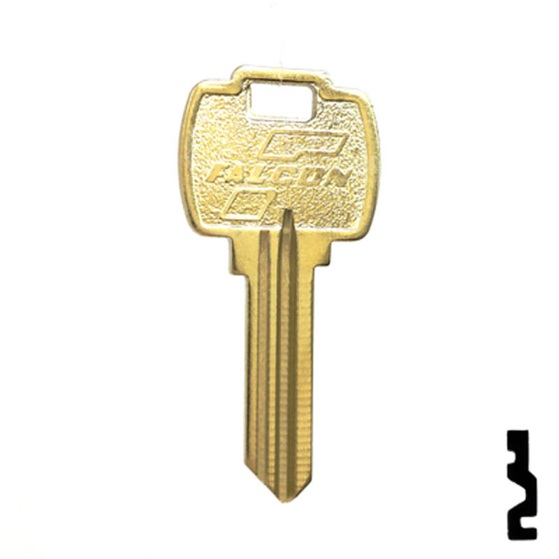 Uncut Key Blank | Falcon | 1054WD Residential-Commercial Key Ilco