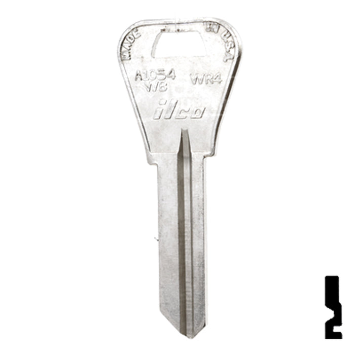 Uncut Key Blank | Falcon | A1054WB, WR4 Residential-Commercial Key Ilco