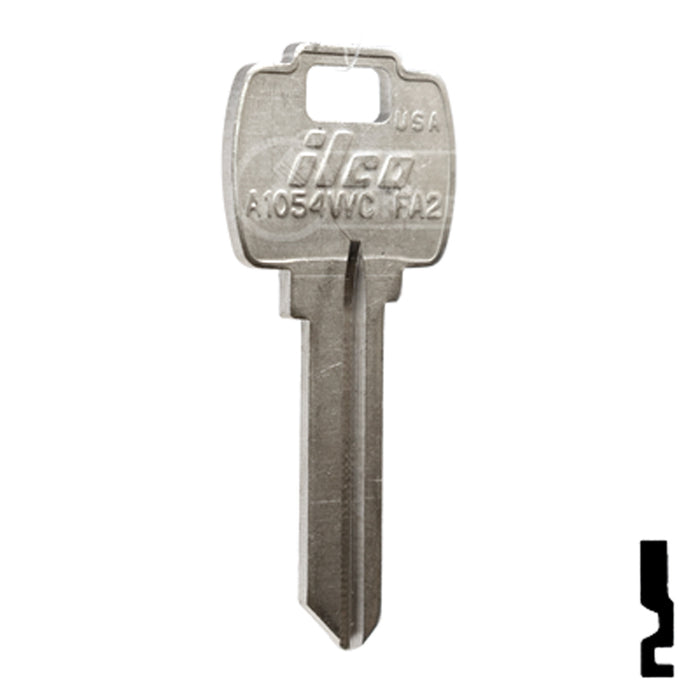 Uncut Key Blank | Falcon | A1054WC, FA2 Residential-Commercial Key Ilco