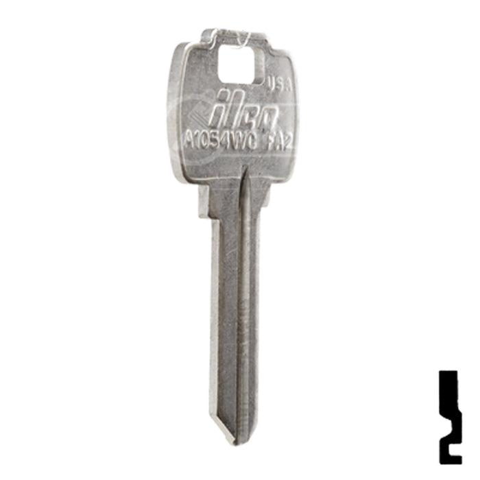 Uncut Key Blank | Falcon | A1054WC, FA2 Residential-Commercial Key Ilco