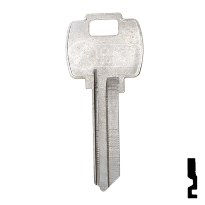 Uncut Key Blank | Falcon | A1054WC, FA2 Residential-Commercial Key Ilco