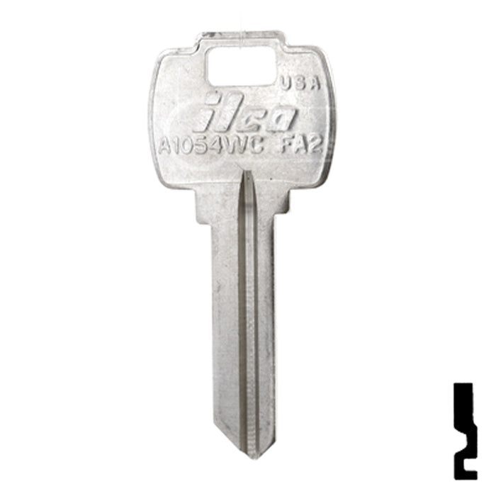 Uncut Key Blank | Falcon | A1054WC, FA2 Residential-Commercial Key Ilco