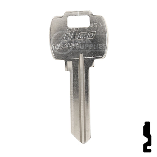 Uncut Key Blank | Falcon | A1054WK Residential-Commercial Key Ilco