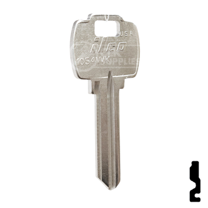 Uncut Key Blank | Falcon | A1054WK Residential-Commercial Key Ilco