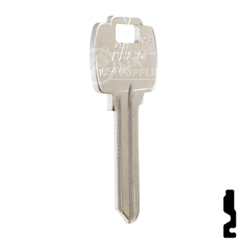 Uncut Key Blank | Falcon | A1054WK Residential-Commercial Key Ilco