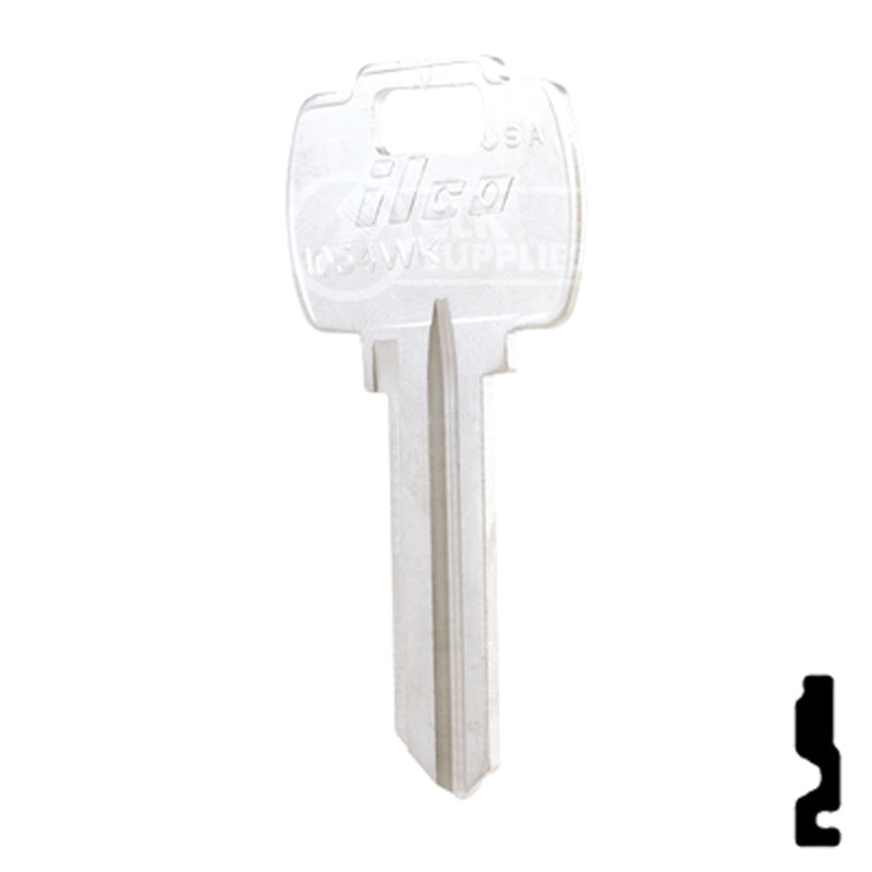 Uncut Key Blank | Falcon | A1054WK Residential-Commercial Key Ilco