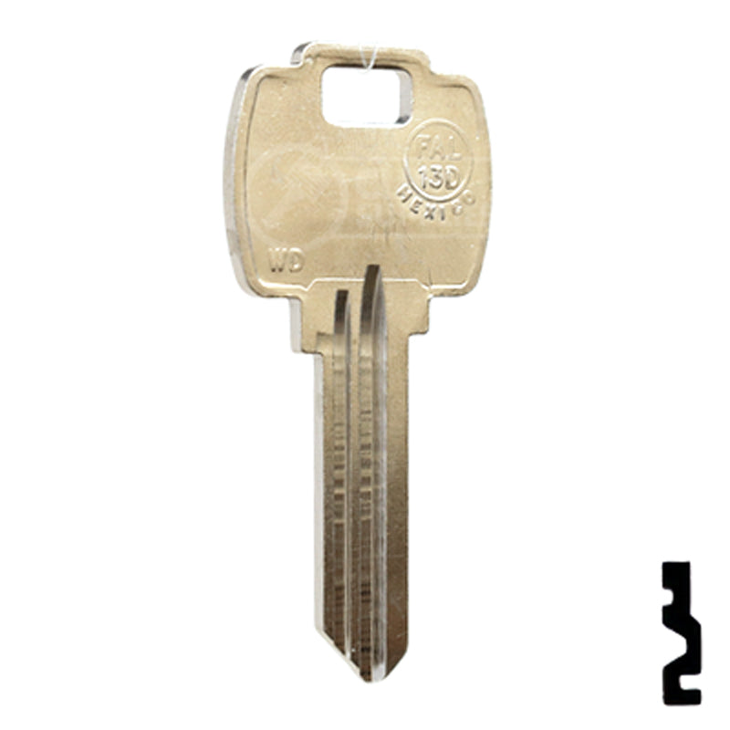 Uncut Key Blank | Falcon | FAL-13D, 1054WD Residential-Commercial Key JMA USA