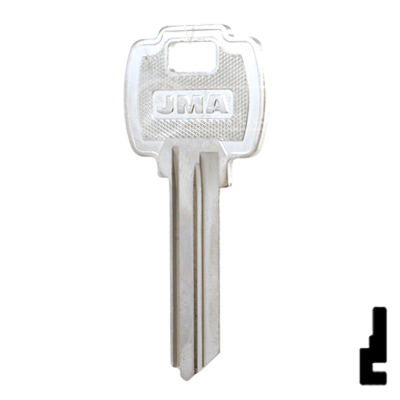 Uncut Key Blank | Falcon | FAL-2D Residential-Commercial Key JMA USA