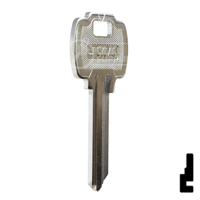 Uncut Key Blank | Falcon | FAL-2D Residential-Commercial Key JMA USA