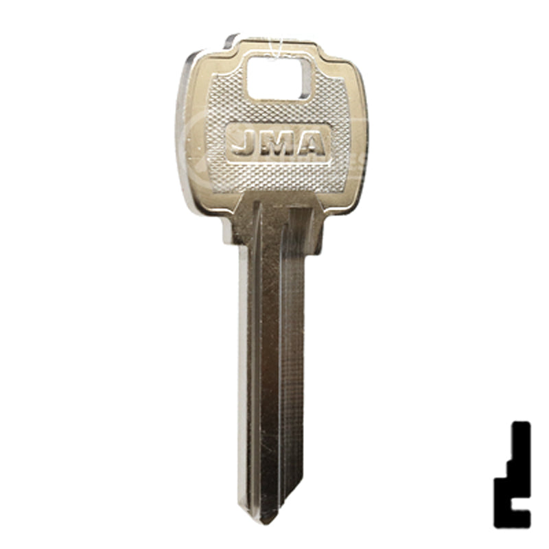 Uncut Key Blank | Falcon | FAL-2D Residential-Commercial Key JMA USA