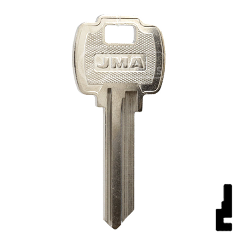 Uncut Key Blank | Falcon | FAL-2D Residential-Commercial Key JMA USA