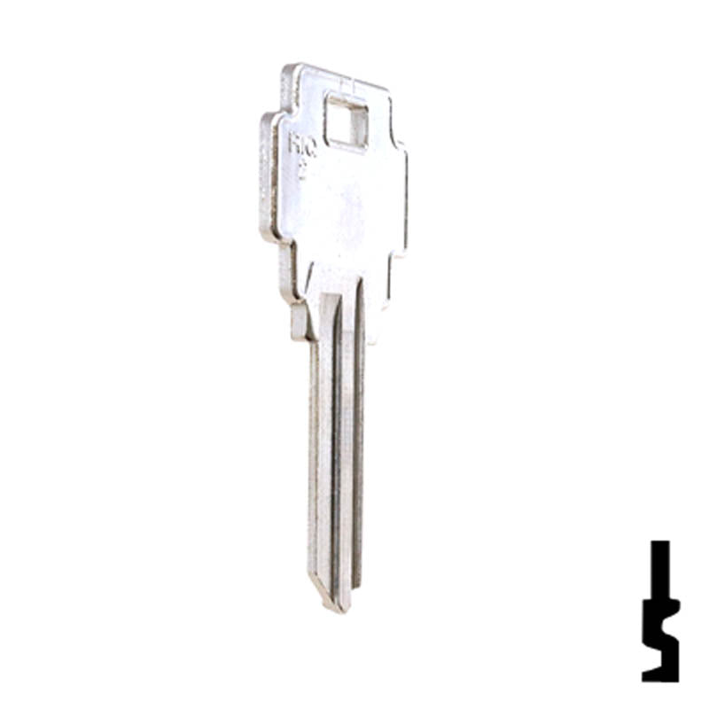 Uncut Key Blank | Guerville | GU91F Residential-Commercial Key Ilco