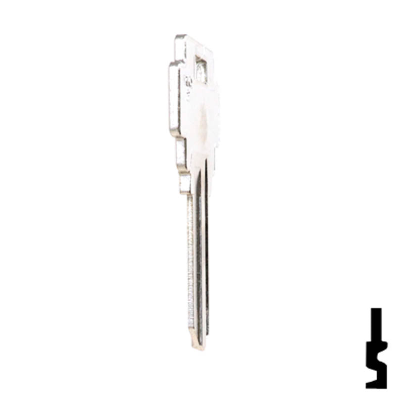 Uncut Key Blank | Guerville | GU91F Residential-Commercial Key Ilco