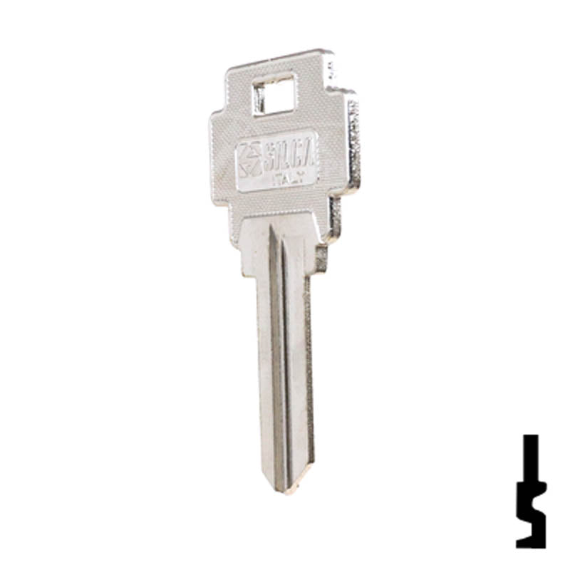 Uncut Key Blank | Guerville | GU91F Residential-Commercial Key Ilco