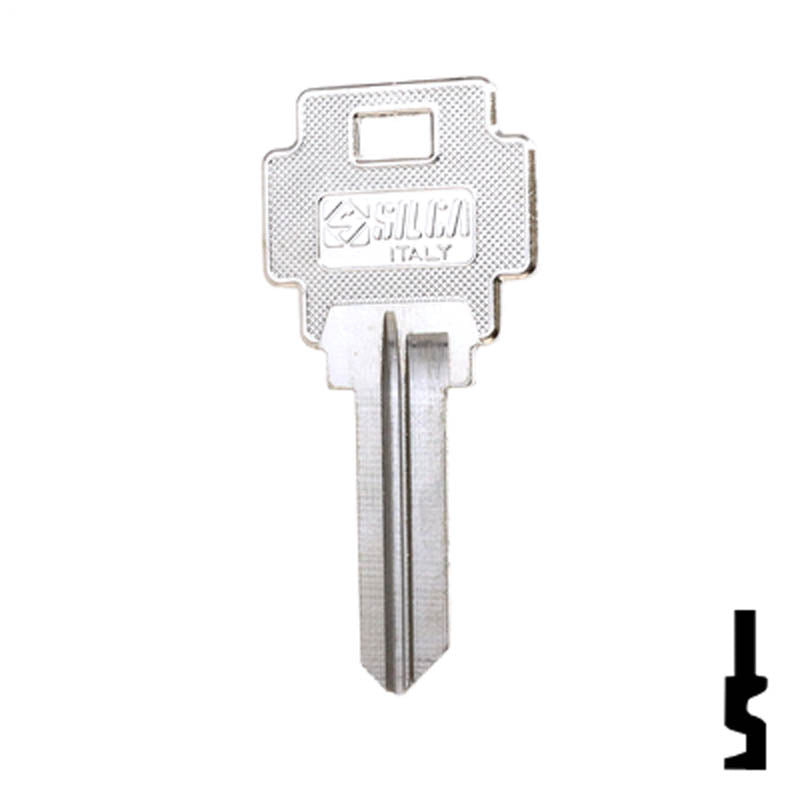 Uncut Key Blank | Guerville | GU91F Residential-Commercial Key Ilco