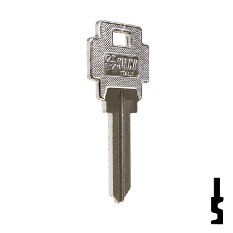 Uncut Key Blank | Guerville | GU91F Residential-Commercial Key Ilco