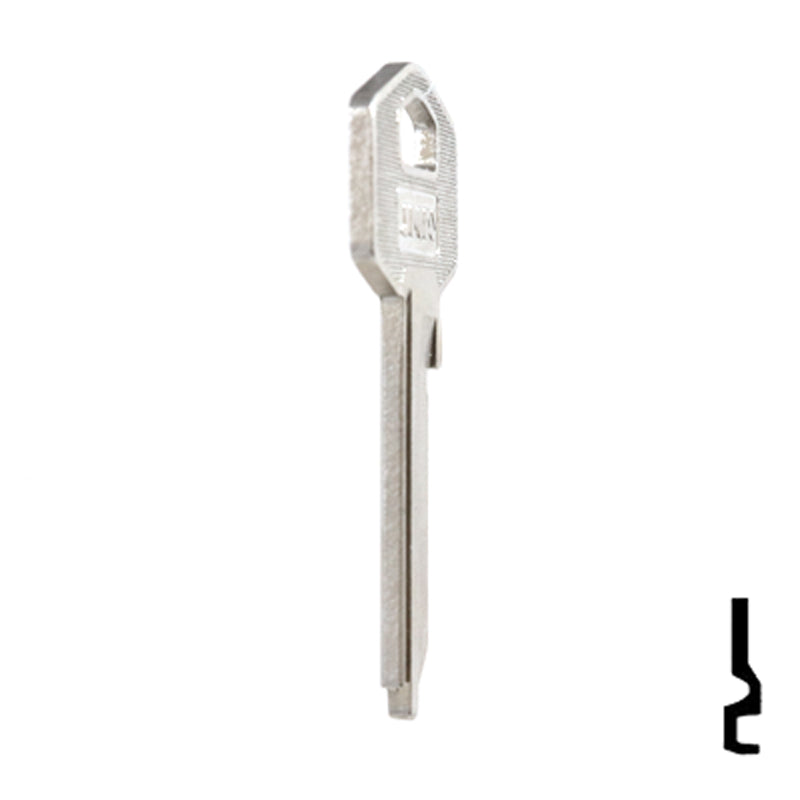 Uncut Key Blank | Harloc, Tesa | TE-7D, HR2 Residential-Commercial Key JMA USA