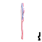 Uncut Key Blank | Howard Keys US Flag | HOW-SC1-HK1 Residential-Commercial Key Howard Keys