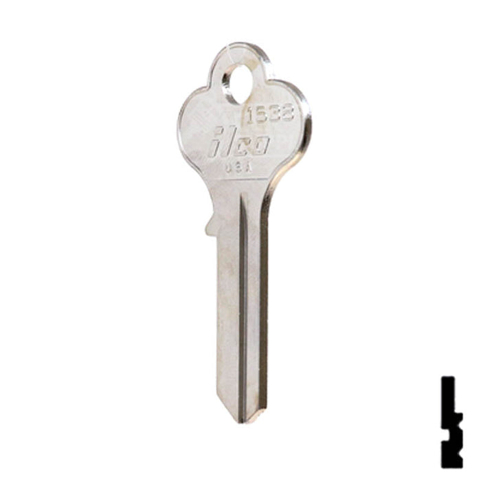 Uncut Key Blank | Ideal | 1538 Residential-Commercial Key Ilco