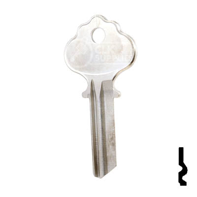 Uncut Key Blank | Ilco| 1054, IN2 Residential-Commercial Key Ilco