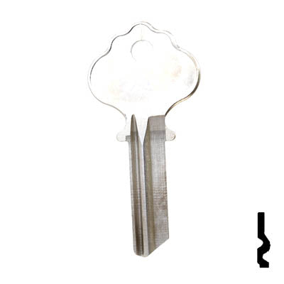 Uncut Key Blank | Ilco| 1054, IN2 Residential-Commercial Key Ilco