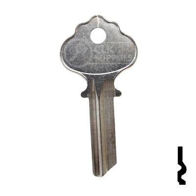 Uncut Key Blank | Ilco| 1054, IN2 Residential-Commercial Key Ilco