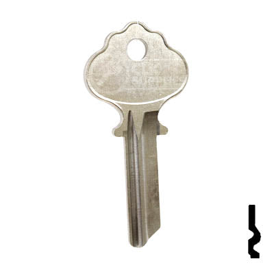 Uncut Key Blank | Ilco| 1054, IN2 Residential-Commercial Key Ilco