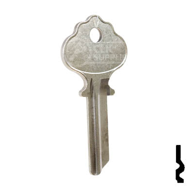 Uncut Key Blank | Ilco| 1054, IN2 Residential-Commercial Key Ilco