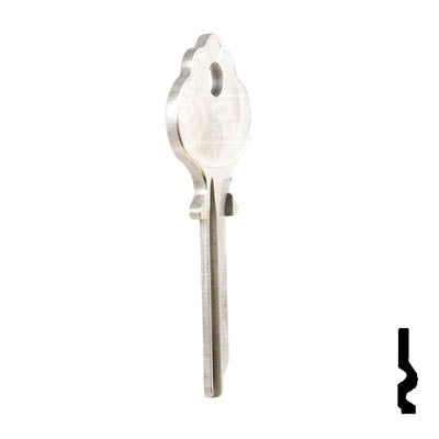 Uncut Key Blank | Ilco| 1054, IN2 Residential-Commercial Key Ilco