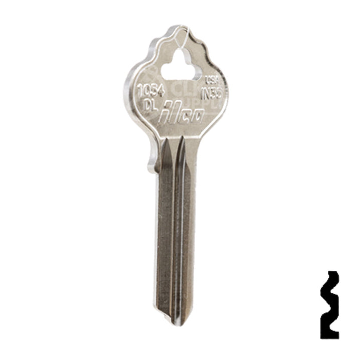 Uncut Key Blank | Ilco | 1054DL, IN35 Residential-Commercial Key Ilco