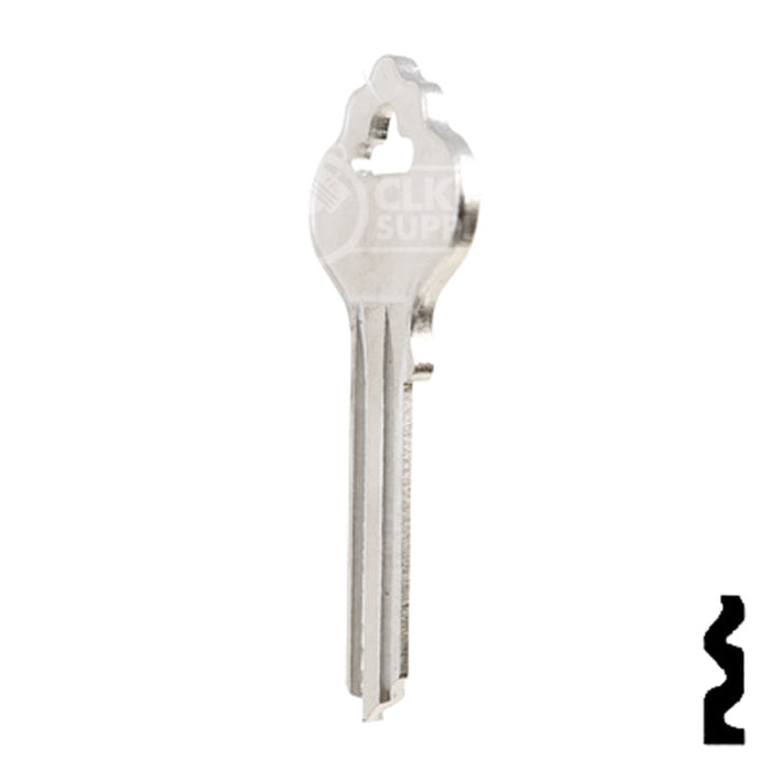 Uncut Key Blank | Ilco | 1054DL, IN35 Residential-Commercial Key Ilco