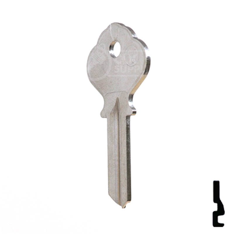 Uncut Key Blank | Ilco | 1054K Residential-Commercial Key Ilco