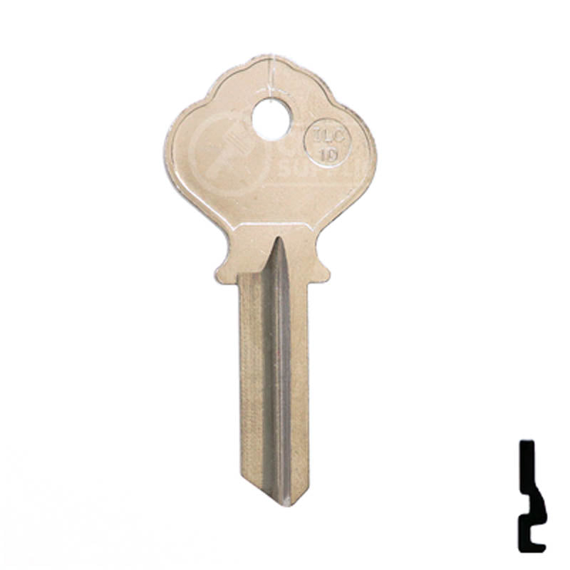 Uncut Key Blank | Ilco | 1054K Residential-Commercial Key Ilco