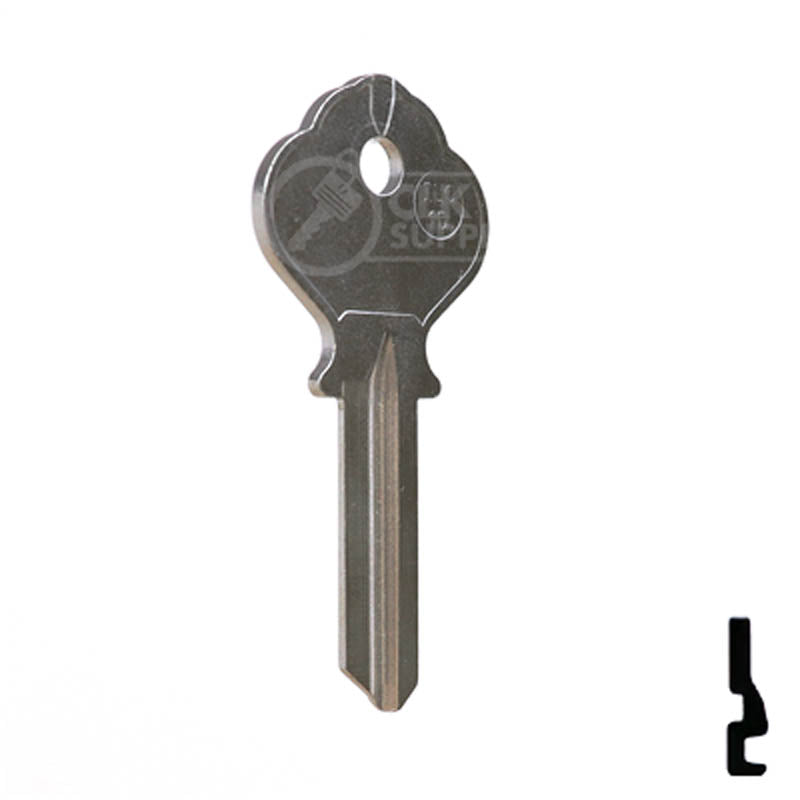 Uncut Key Blank | Ilco | 1054K Residential-Commercial Key Ilco