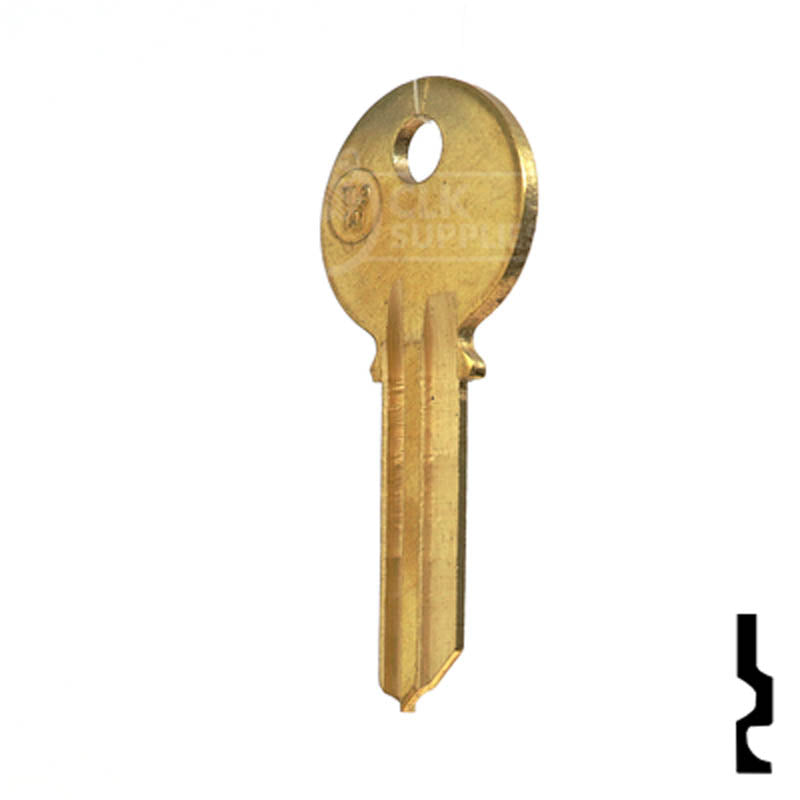 Uncut Key Blank | Ilco | 1141 Residential-Commercial Key Ilco