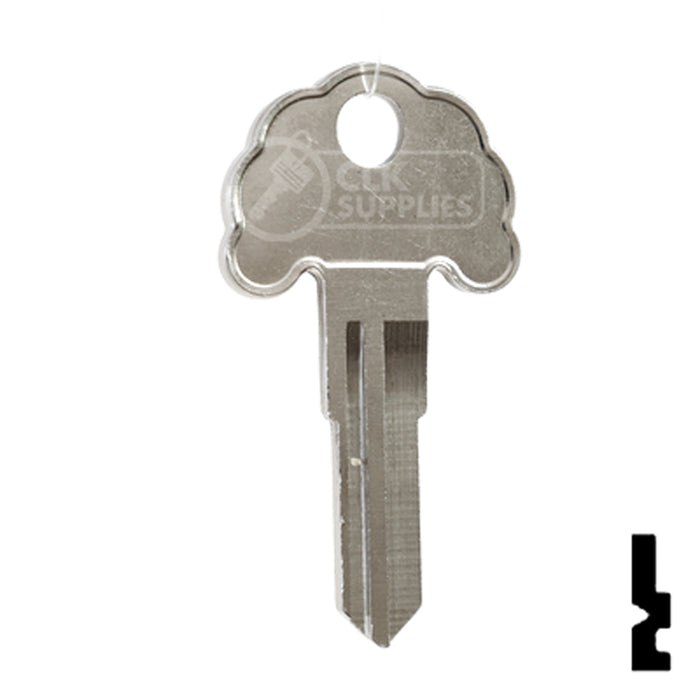 Uncut Key Blank | Imperial Cam Lock | 1624 Residential-Commercial Key Ilco