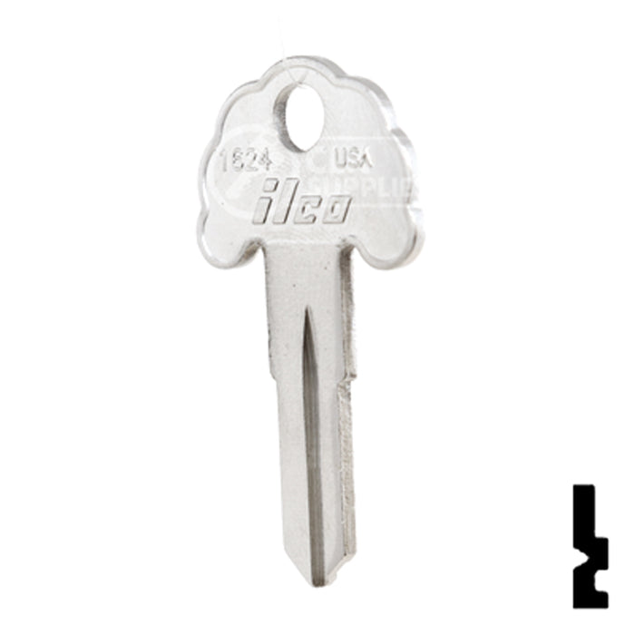 Uncut Key Blank | Imperial Cam Lock | 1624 Residential-Commercial Key Ilco