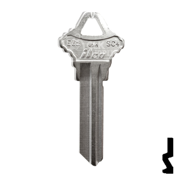 Uncut Key Blank | Imported Schlage, EZ-Set  | EZ5, SC4 Residential-Commercial Key Ilco