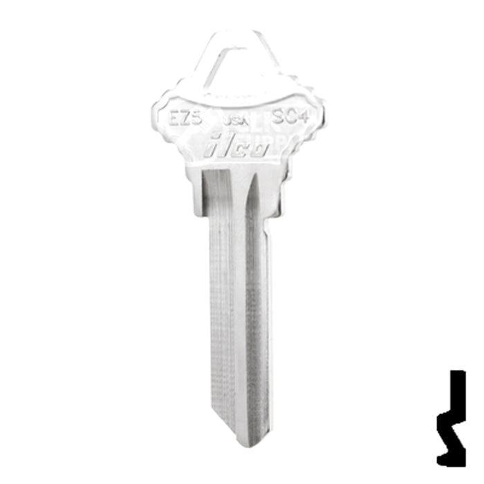 Uncut Key Blank | Imported Schlage, EZ-Set  | EZ5, SC4 Residential-Commercial Key Ilco