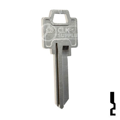 Uncut Key Blank | Imported Weiser | EZ3, WR5 Residential-Commercial Key Ilco