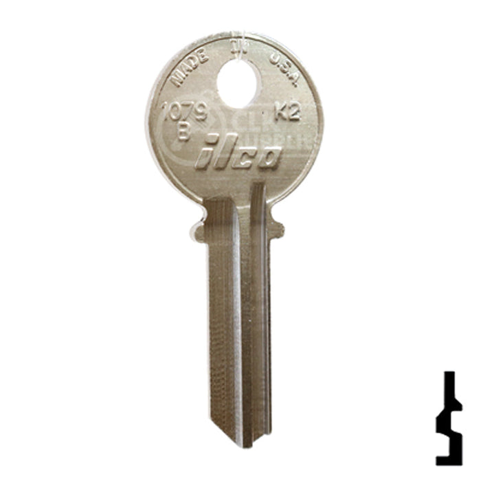 Uncut  Key Blank | Keil | 1079B, K2 Residential-Commercial Key Ilco